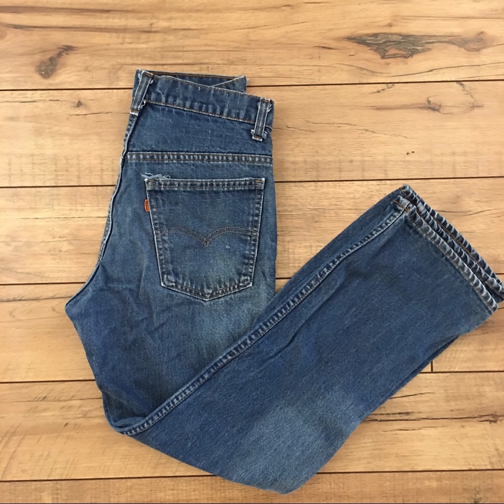 Perfect Vintage Denim 70s Levi’s orange tab talon 42 517 jeans